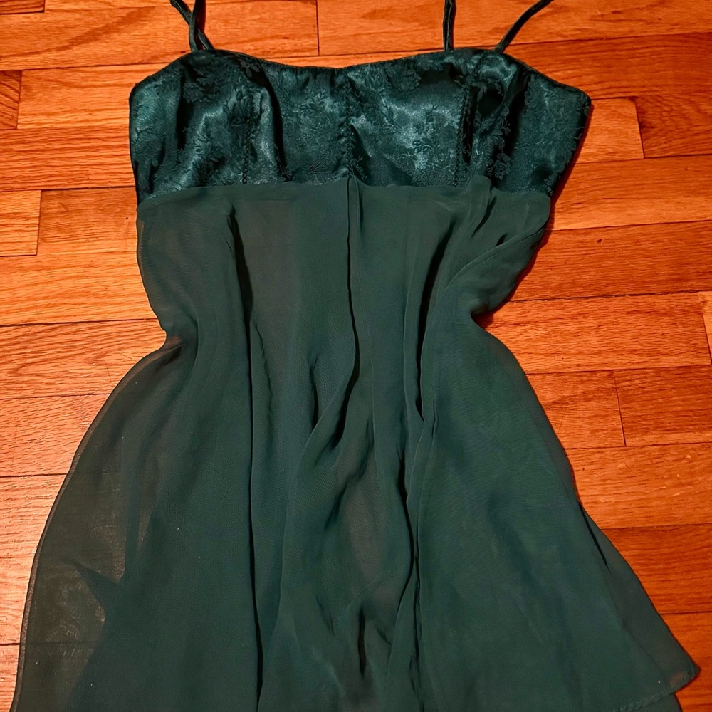 Victoria's Secret Vintage Dark Green babydoll nightie